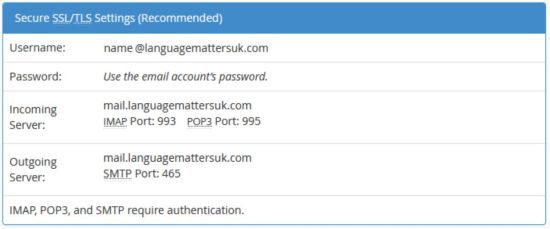 Gmail technical details