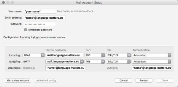 Thunderbird setup help image